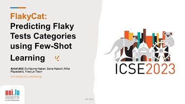 FlakyCat: Predicting Flaky Tests Categories using Few-Shot Learning