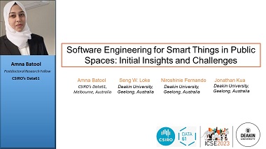 Software Engineering for Smart Things in Public Spaces: Initial Insights and Challenges