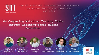 On Comparing Mutation Testing Tools through Learning-based Mutant Selection