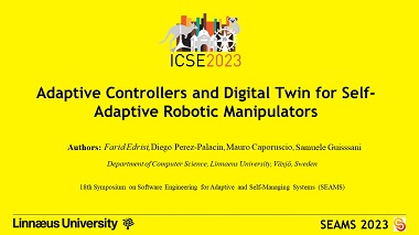 Adaptive Controllers and Digital Twin for Self-Adaptive Robotic Manipulators