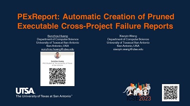 PExReport: Automatic Creation of Pruned Executable Cross-Project Failure Reports