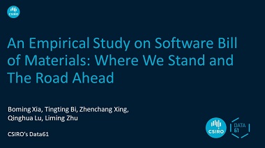 An Empirical Study on Software Bill of Materials: Where We Stand and the Road Ahead